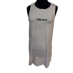 DKNY Racerback Striped‎ Tank Dress Size M